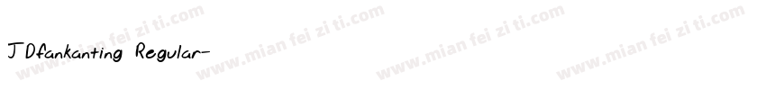 JDfankanting Regular字体转换